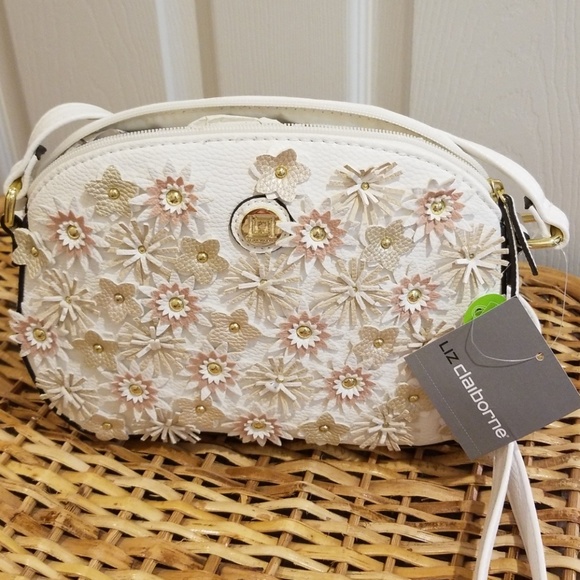 Liz Claiborne Handbags - Liz Claiborne Caroline Crossbody with Flowers
